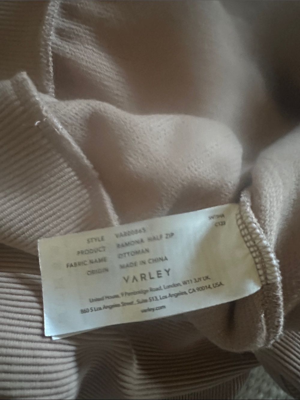 Varley Ribbed Half-Zip Pullover - Picture 3 of 4